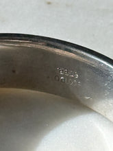 Load image into Gallery viewer, Vintage Etched Sterling Silver Bangle Bracelet
