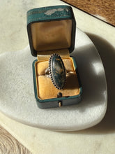 Load image into Gallery viewer, Vintage 1970s Agate Sterling Silver Ring Size 5
