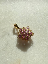 Load image into Gallery viewer, Natural Ruby 18k Gold Star Charm
