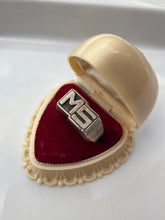 Load image into Gallery viewer, MS Initial Vintage Sterling Silver Ring
