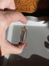 Load image into Gallery viewer, Etched Sterling Silver Box Pendant
