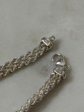 Load image into Gallery viewer, Heart Rope Two-Tone Sterling Silver Bracelet 8”
