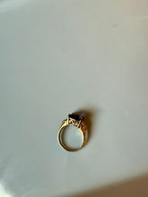 Load image into Gallery viewer, Blue Gold Vermeil Ring Size 7.25

