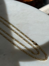 Load image into Gallery viewer, Italian Gold Vermeil Figaro Link Chain 24”
