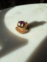 Load image into Gallery viewer, Ur my cup of T 14k Gold Synthetic Alexandrite Tea Cup Charm
