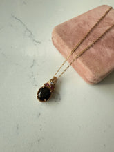 Load image into Gallery viewer, Tourmaline Gold Vermeil Necklace 18”
