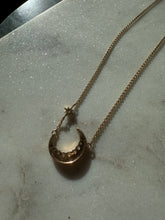 Load image into Gallery viewer, Crescent Gold Vermeil Necklace 16”-18”
