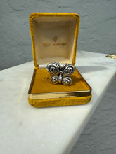 Load image into Gallery viewer, Chunky Butterfly Sterling Silver Ring Size 8.25

