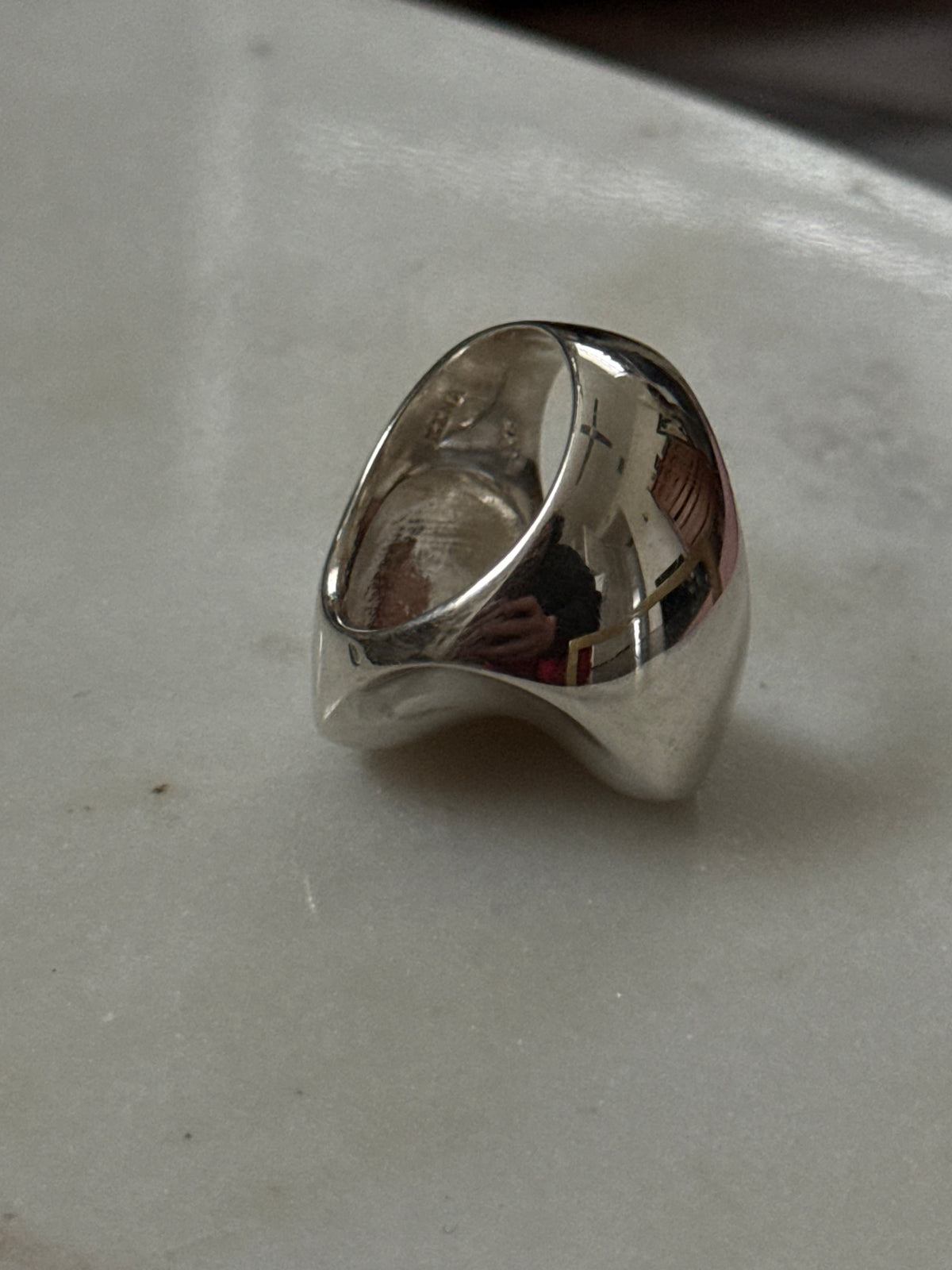 Chunky Sterling Silver Ring Size 7