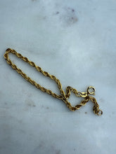 Load image into Gallery viewer, Canadian Gold Vermeil Rope Bracelet 7.5”

