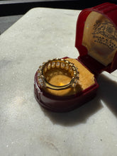 Load image into Gallery viewer, Icy Gold Vermeil Ring Size 8.5
