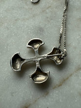 Load image into Gallery viewer, Maltese Cross Sterling Silver Necklace 18”
