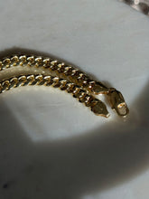 Load image into Gallery viewer, Solid Italian Gold Vermeil Cuban Link Bracelet 7.5”
