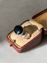 Load image into Gallery viewer, Solid Sterling Silver Black Onyx Ring Size 7.25
