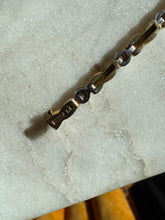 Load image into Gallery viewer, Vintage 18k Gold Bezel Set Diamond Tennis Bracelet 6.75”
