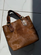 Load image into Gallery viewer, Italian Brown Cowhide Purse
