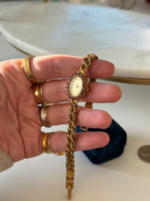 Load image into Gallery viewer, Vintage Geneve Goldtone Ruby Watch
