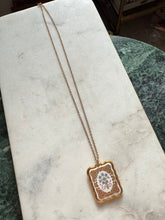 Load image into Gallery viewer, Franklin Mint Fine Porcelain Gold Plated Vintage Necklace 20”
