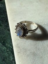 Load image into Gallery viewer, Moonstone Sterling Silver Ring Size 6.25
