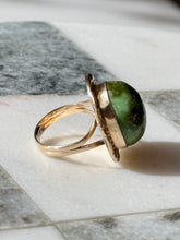 Load image into Gallery viewer, Vintage Southwestern 14k Gold Turquoise Ring Size 5.25
