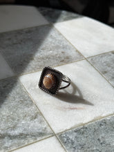 Load image into Gallery viewer, Vintage Agate Sterling Silver Ring Size 6.75
