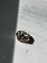 Load image into Gallery viewer, Multistone Sterling Silver Ring Size 8
