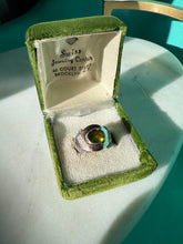 Load image into Gallery viewer, Peridot Sterling Silver &amp; 18k Gold Ring Size 6.5
