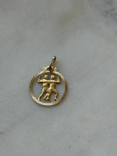Load image into Gallery viewer, Italian Vintage Gemini 8k Yellow Gold Pendant
