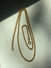 Load image into Gallery viewer, Gold Vermeil Rope Chain Necklace
