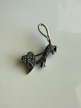 Load image into Gallery viewer, Marcasite Sterling Silver Mouse Brooch
