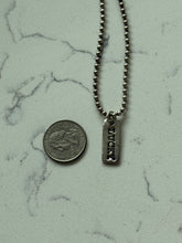 Load image into Gallery viewer, Vintage Lucky Spellout Ball Chain Sterling Necklace 18”
