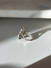 Load image into Gallery viewer, Vintage Sterling Silver Pearl Ring Size 7.75
