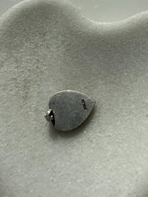 Load image into Gallery viewer, Antique Guilloche Enamel Etched Marcasite Sterling Heart Pendant
