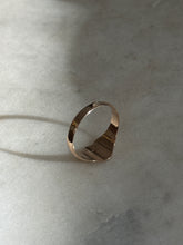 Load image into Gallery viewer, Midcentury 10k Solid Gold Engraved Heart Signet Ring Size 4.5
