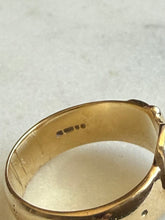 Load image into Gallery viewer, Antique 9k Gold Buckle Ring Size 7
