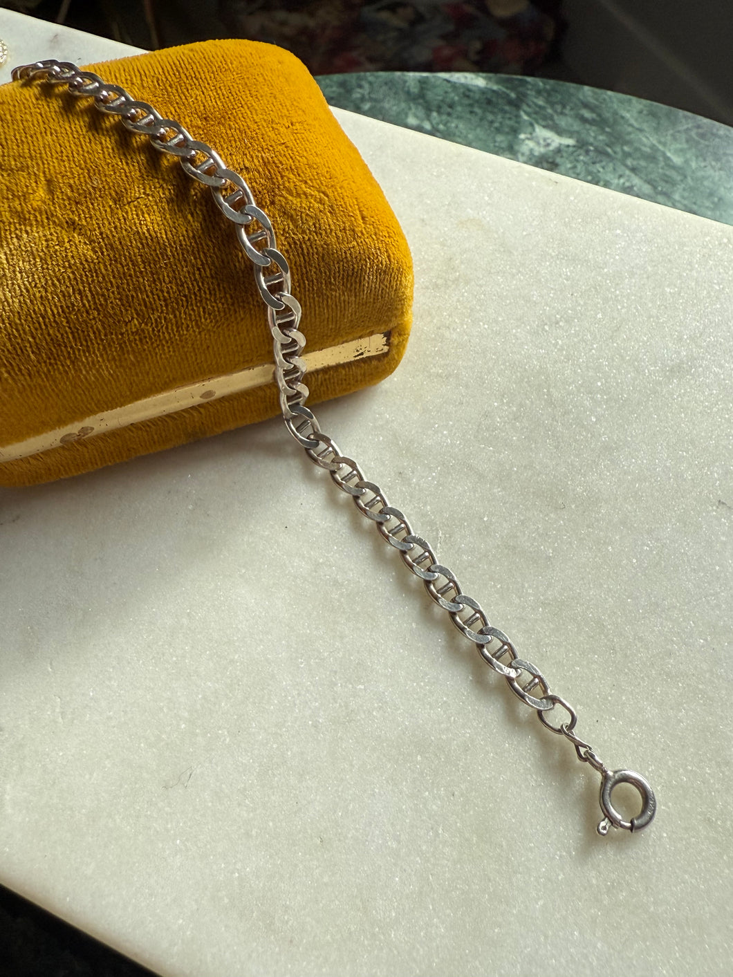 Flat Mariner Sterling Silver Bracelet 7.25”