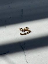 Load image into Gallery viewer, Vintage 18k Yellow Gold Diamond ‘V’ Charm
