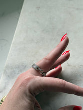 Load image into Gallery viewer, Sterling Silver Chain Link Ring Size 6.75
