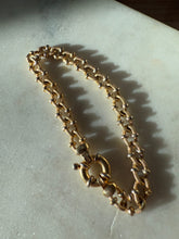 Load image into Gallery viewer, Vintage 14k Gold Bracelet w/ Sailor Bolt Clasp 7.25”
