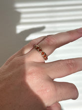 Load image into Gallery viewer, Antique 14k Gold Coral Eternity Band Ring
