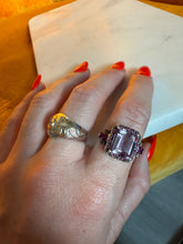 Load image into Gallery viewer, Amethyst Sterling Silver Ring Size 7.25
