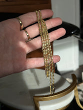 Load image into Gallery viewer, Italian Semi-Solid Gold Vermeil Cuban Curb Chain 22”
