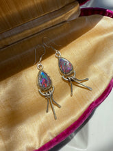 Load image into Gallery viewer, Vintage Opal Sterling Silver Fringe Earrings
