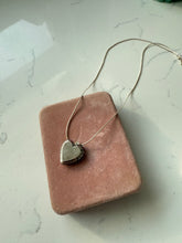 Load image into Gallery viewer, Vintage Sterling Silver Heart Locket Necklace
