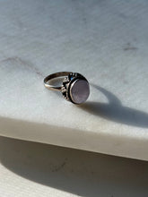 Load image into Gallery viewer, Purple Jade Sterling Silver Ring Size 8
