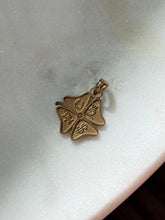 Load image into Gallery viewer, Vintage 10k Gold Clover Good Luck Pendant
