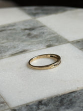 Load image into Gallery viewer, Vintage 14k Gold Diamond Quarter Eternity Band Size 4.75 - 5
