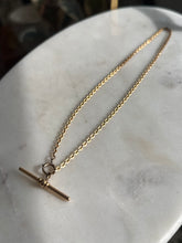 Load image into Gallery viewer, Midcentury Gold Fill Watch Chain w/ T-Bar
