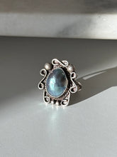 Load image into Gallery viewer, Vintage Sterling Silver Pearl Ring Size 7.75
