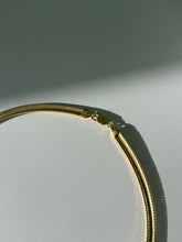 Load image into Gallery viewer, Gold Vermeil Omega Collar Necklace 18”
